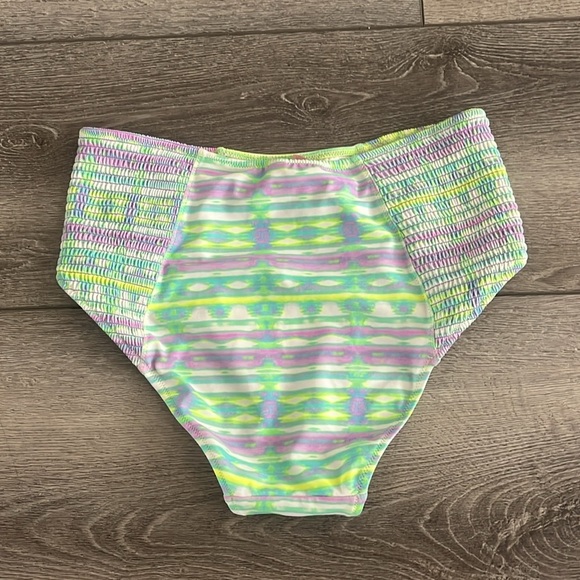 Victoria's Secret Pastel Striped Bikini Bottom high rise - Picture 4 of 4